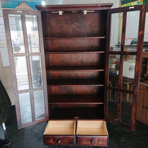 えぞ民芸家具】 書棚 - キャビネット 