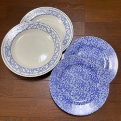 イギリス製　洋皿4枚