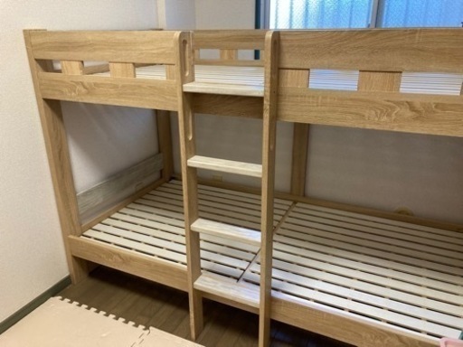 3月27日まで　2段ベット　ほぼ未使用　ローベット　ベット　子供ベット