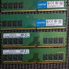 デスクトップ用メモリ32GB、DDR4 2666 8GB×4