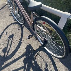 リサイクルショップどりーむ鹿大前店　No1326 自転車　シティサイクル　ほぼ新車♪　新車購入から僅か二か月　WELBY　27インチ　ギア切替付き　LEDオートライト付き　鍵付き　定価約3万円　