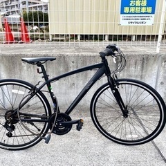 ハヤサカオリジナル クロスバイク ルーチェ 21段変速 中古 マットブラック 自転車 クロスバイク