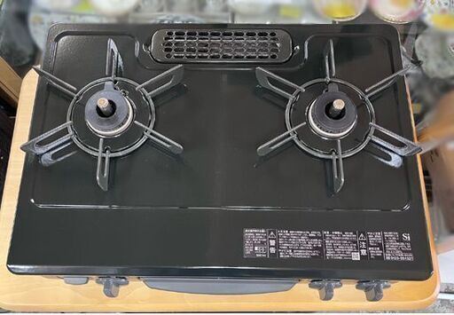 八4811］リンナイ 2022年製 都市ガス用 ガスコンロ RTE565BKL