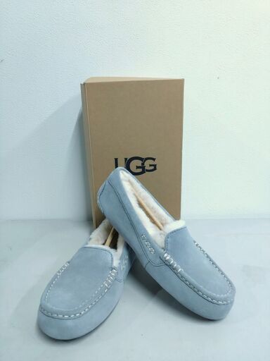 UGG モカシン スリッポン レディース UGG  Ansley グレー 靴 女性 お洒落 シューズ スリッパ 外履き