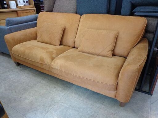 RELAX FORM 3人掛けソファ スウェード調 - ソファ 