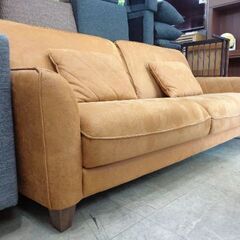 RELAX  FORM　３人掛けソファ　スウェード調