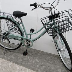 【未使用品】自転車 シティーサイクル 27インチ 6段変速 