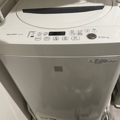 【お譲り先決定】SHARP 洗濯機　