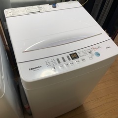 ハイセンス　20年式　4.5kg 洗濯機