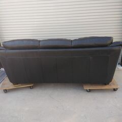 高級】大塚家具購入 3人掛けソファ 本革 黒 参考売価約40万