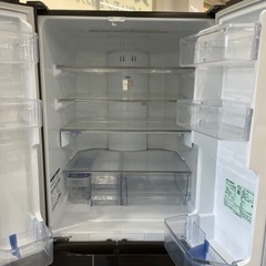 MITSUBISHI 三菱 ノンフロン冷凍冷蔵庫 6ドア 525L 観音開き MR-JX53X-RW形 大型 500L以上 2013年製 動作品