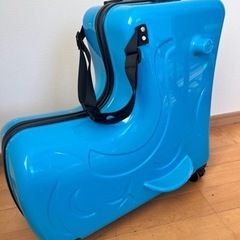 子供が乗れるスーツケース　Mサイズ　カバー付き