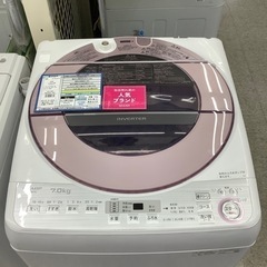 113 送料設置無料　SHARP　最新モデル　洗濯機　7㌔ 新生活 自社配送 設置無料 シャープ 7kg洗濯機 2020年 - メルカリ