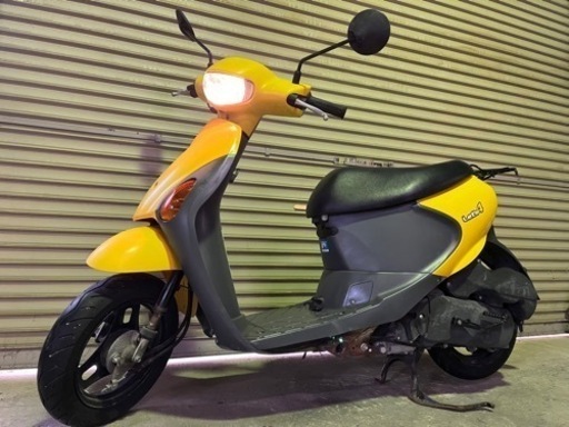 【売約済】実働 BT新品 バリ溝 スズキ CA45A レッツ4  4スト インジェクションバイク 原付 スクーター イエロー