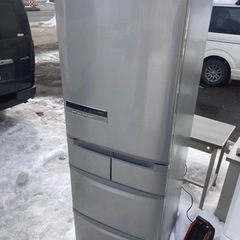 日立　420L 大型冷蔵庫　R-S42CM 屋外清掃済み