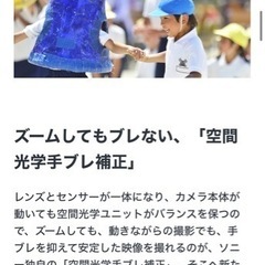 SONY ビデオカメラ60倍ズーム自動補正