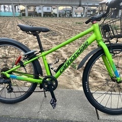 24インチ　キッズ　子供用　キャノンデール　自転車 クロスバイク