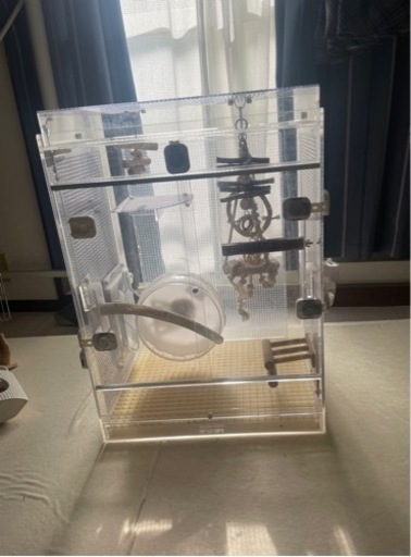 アクリルケージ（用品・付属品付き）【値下げ中！】