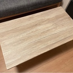 家具 テーブル ローテーブル 木目調天板 萩原