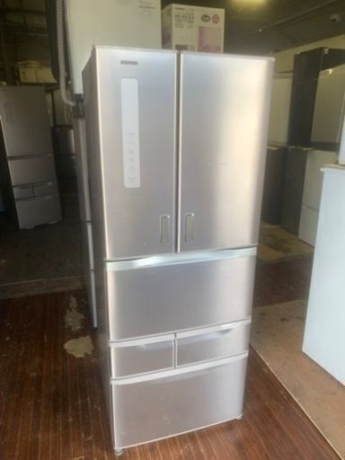 福岡市内配送設置無料　東芝 TOSHIBA GR-G48FX(N) [VEGETA(ベジータ) 冷凍冷蔵庫 (481L・フレンチドア） 6ドア レディッシュゴールド]