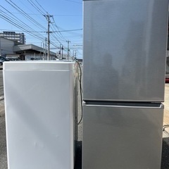 値下げ！福岡市配送設置無料　高年式少し大きめ冷蔵庫、洗濯機セット