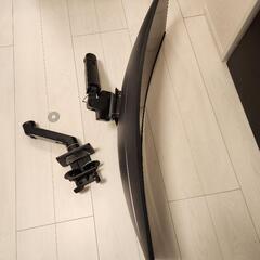 43インチ湾曲ウルトラワイドモニターとエルゴトロンのアームセット