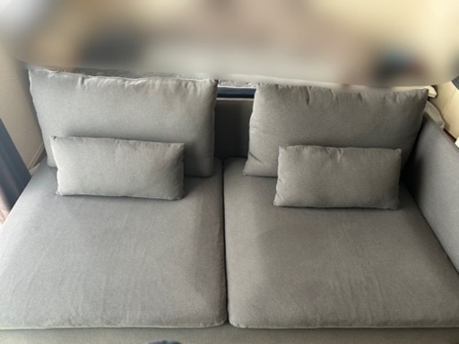 取引可能3/27迄使用期間2ヶ月美品】IKEA ソーデルハムン3人掛け  