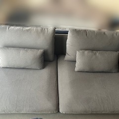 【取引可能3/27迄使用期間2ヶ月美品】IKEA ソーデルハムン3人掛け　アームレスト付き