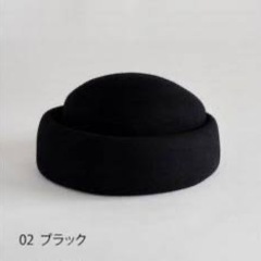AURA standard トーク帽　ブラック　ウール