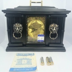 置時計 クォーツ式時計 古時計 アンティーク古民具 インテリアオブジェ