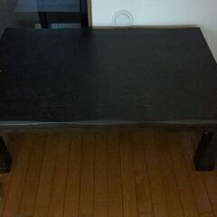 黒いこたつテーブル