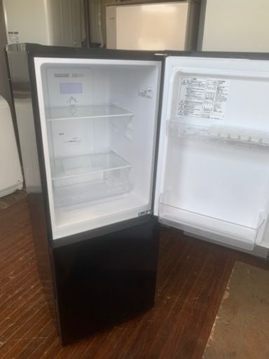 福岡市内配送設置無料 2022年式 140L 霜取り不要 2ドア冷蔵庫BK(NTR-140)