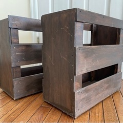 家具 収納家具 木製 BOX 2個