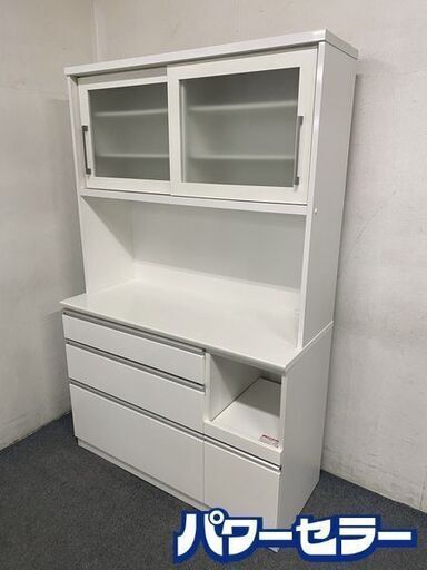 NITORI/ニトリ キッチンボード レジューム ハイタイプ 高機能レール搭載 ソフトクローズ 食器棚 中古家具 店頭引取歓迎 R8112