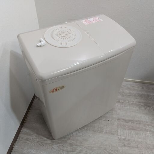 美品/2019年製/日立/2槽式洗濯機/PS-H45L/洗濯4.5kg/上開き/シンプルデザイン/お知らせブザー搭載/E0DN0112