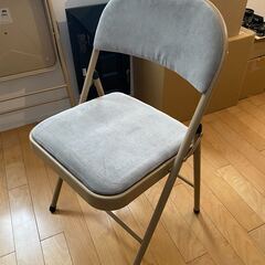 【ネット決済】【引き取り限定】折り畳み椅子（グリーン）No2