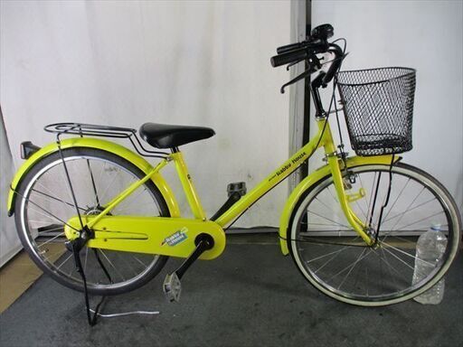 Ｄ396　★8000円★整備済み 中古子供自転車 ミヤタ　RABBY　HOUSE【22インチ　イエロー 】