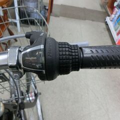 シティサイクル 27インチ 黒 6段切替 ブラック 自転車 LUMIE カゴ付き