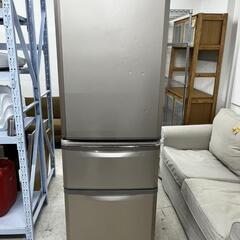 【sj382】三菱　3ドアノンフロン冷凍冷蔵庫　370L　中古現状品