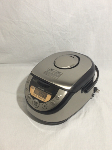 △ HITACHI 日立 IHジャー 炊飯器 5.5合炊き RZ-XS10M 2018年製 動作確認済み 釜含む全体に大きな傷細かな傷/フタのパッキン周りに変色有り