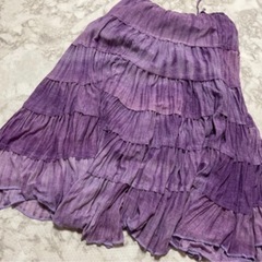 美品👗紫ロングスカート