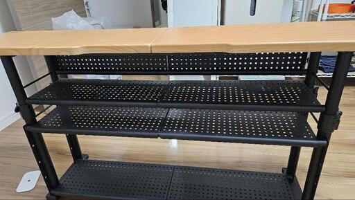 Bauhutte( バウヒュッテ ) エクステンションデスク 昇降式 モニター台 ディスプレイ スタンド ( 幅 120 × 奥行 25 cm 高さ 59~80 cm ) 木目 BHC-1200H-WD\n\n
