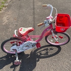 ハローキティ  女の子用自転車（補助輪付き）