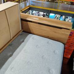 【愛品倶楽部柏店】ニトリ 収納付きセミダブルベッド コンソン / デュアルポケット2