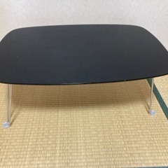 ローテーブル　折り畳み式　黒