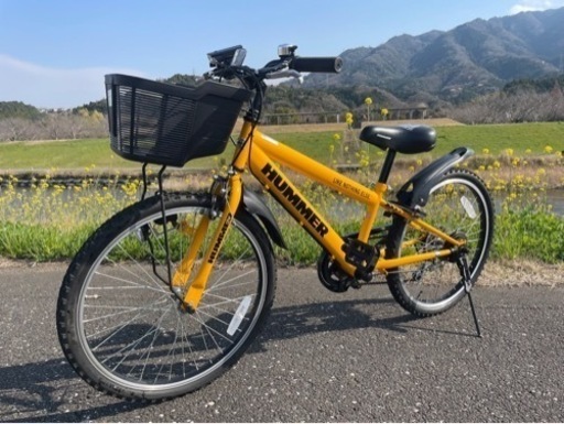 美品 子供用自転車 ハマー ジュニア （イエロー）