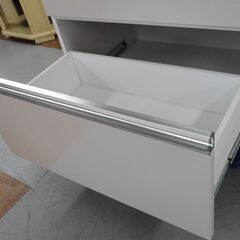 R216 高級感 キッチンカウンター、キッチンボード、幅105cm Used・美品 日本製・完成品】ハイグロス鏡面キッチンカウンター【幅90cm・119cm