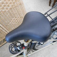 自転車 26インチ 6段変速 ベージュ系 AZZURARE カゴ付き ママチャリ 6段切替 鍵2種類付き A19PK11908 札幌 西野店