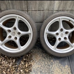 ☆ ボクスター 986 18インチ BBS PCD130 純正オプション 4本　7.5J ET50 / 9J ET52 内1本歪みありPORSCHE ポルシェ ☆