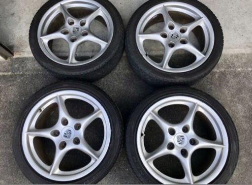 ☆ ボクスター 986 18インチ BBS PCD130 純正オプション 4本7.5J ET50  